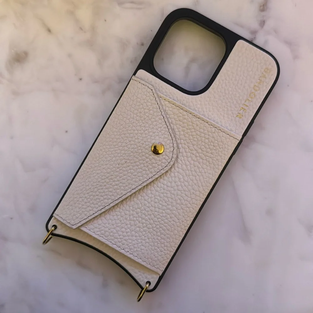 Bandolier Hailey Ivory/Gold iPhone 14 Pro Max Case - Picture 1 of 3